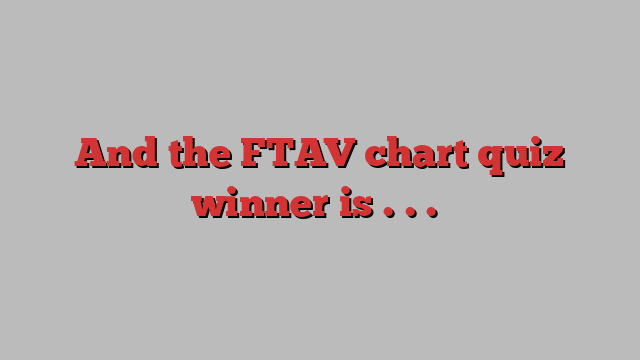 And the FTAV chart quiz winner is . . . 